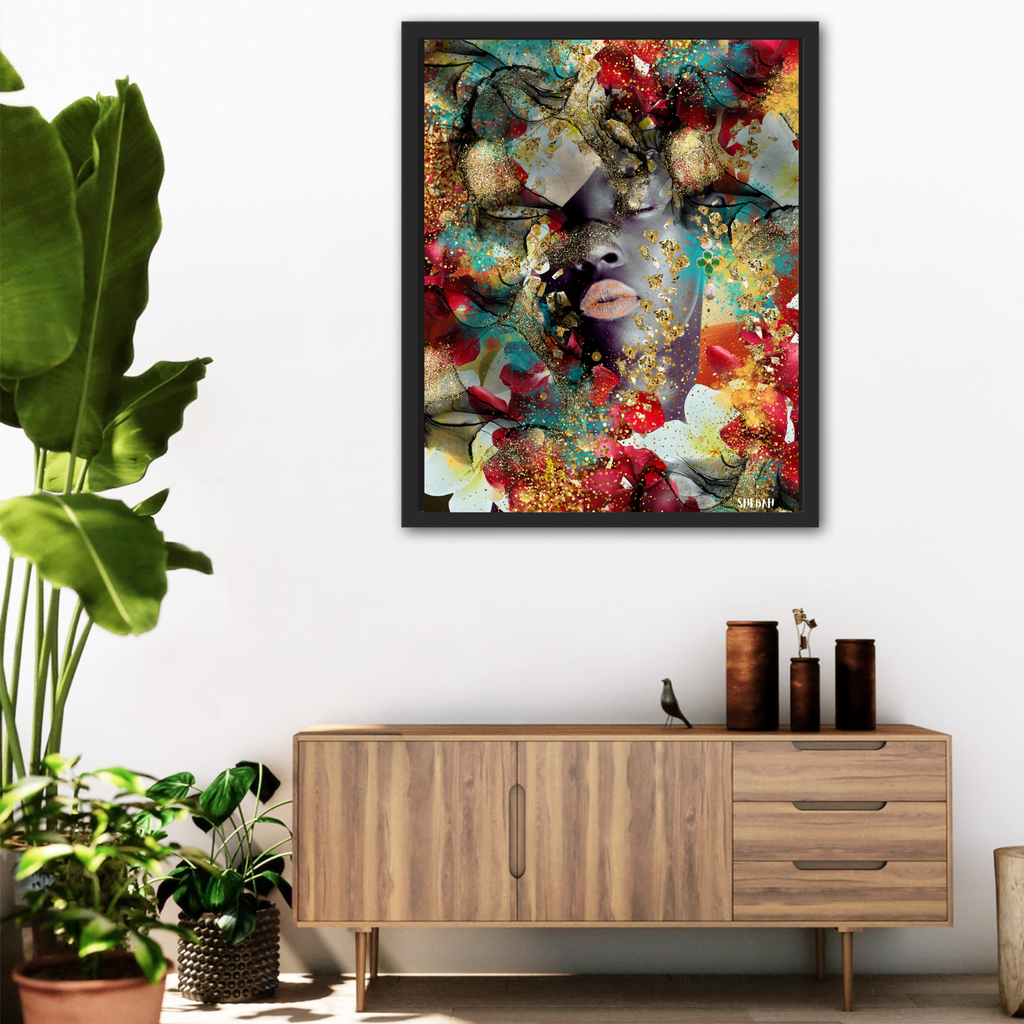 Impression d'art BE STILL 003 Psaume 46:10 dans salon moderne - Portrait abstrait SHEBAH HOME DECOR
