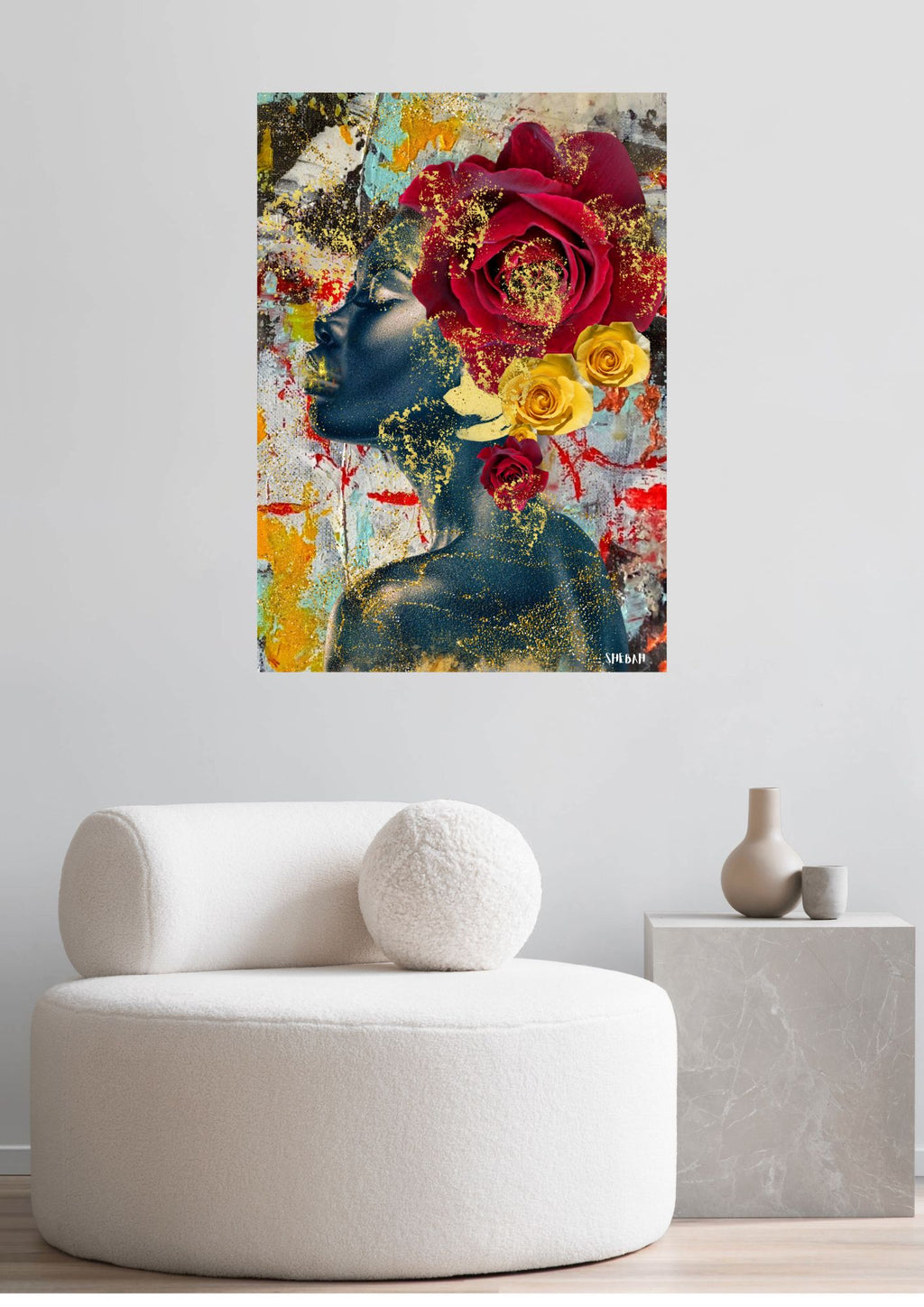 Impression d'art JE TE LOUE 001 sans cadre dans décoration murale moderne - Art biblique Psaume 139:14
